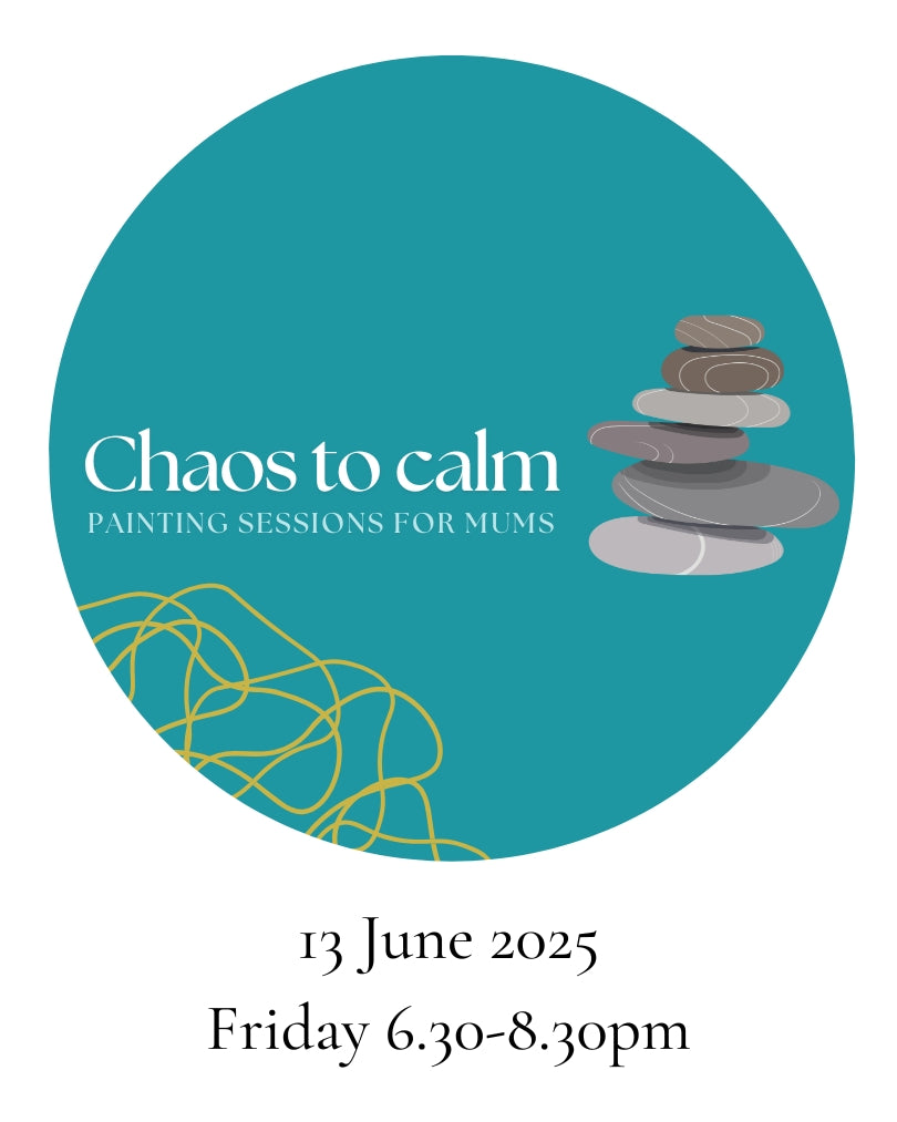 Chaos to calm: Painting sessions for mums - Friday 13th June 2025, 6.30-8.30pm.