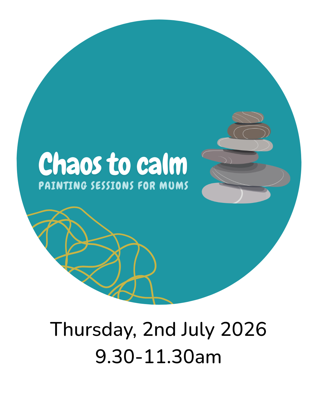 Chaos to calm: Painting sessions for mums - Thursday 2nd July, 9.30-11.30am