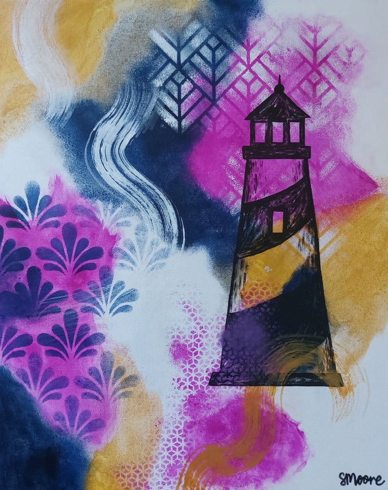 'The light shines in the darkness' Original Artwork